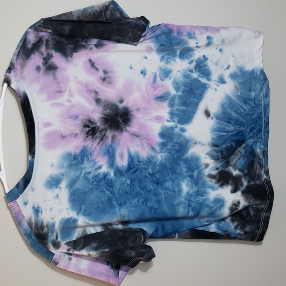 Aeropostale Tie-Dye Cropped T Shirt - Picture 2 of 7